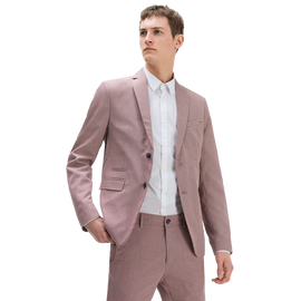 Textured suit Breast pocket Classic button fastening